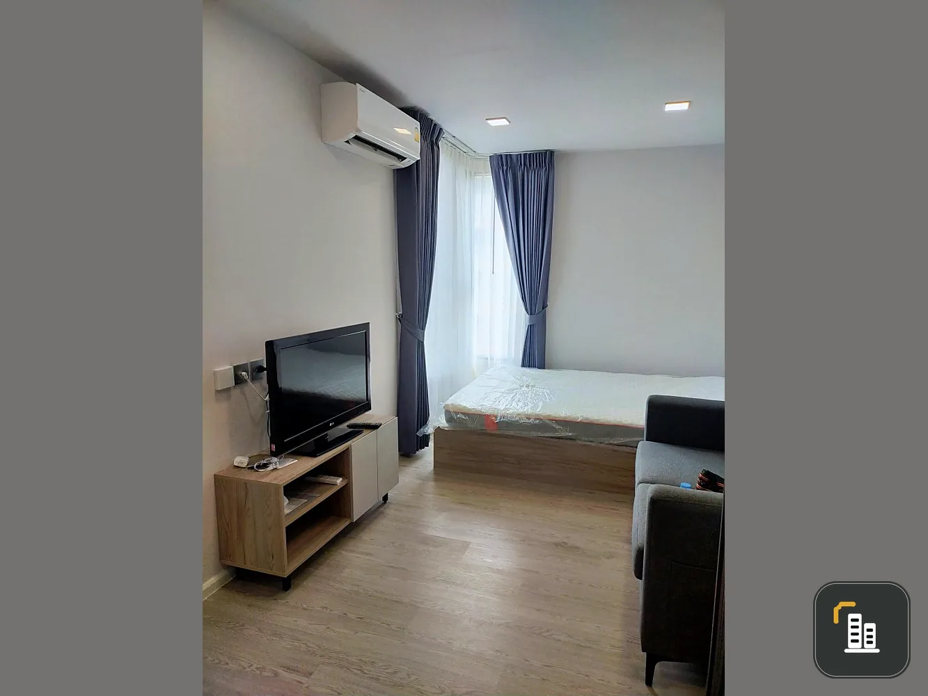 For rent, Cave Town Colony, Building D, 7th floor, complete with furniture and electrical appliances. Book now, don't wait.