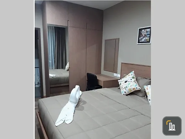 For rent: The sky, 1 bedroom, 1 bathroom, 16th floor, built-in, beautiful room, fully decorated, ready to reserve now.