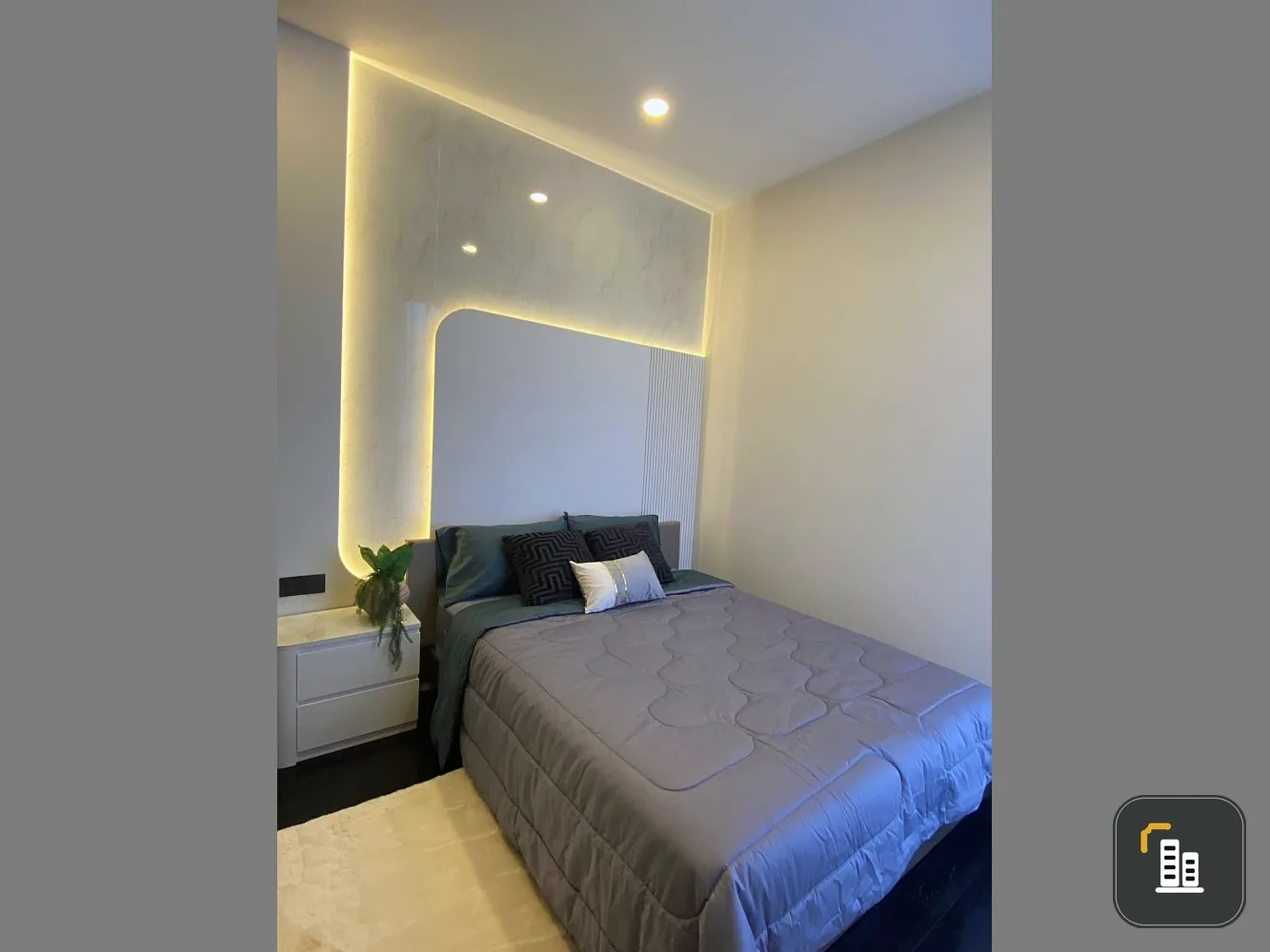 Condo for rent, Park Origin Thonglor, high floor, good view, newly decorated room, very beautiful, just come and move in.