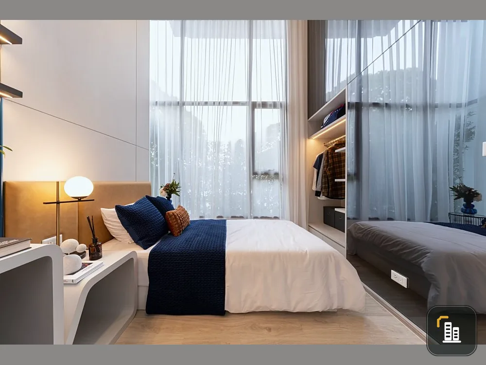 Condo Origin Place Phetkasem down payment for sale, DUO Space 14 room, best corner of the condo, book now.