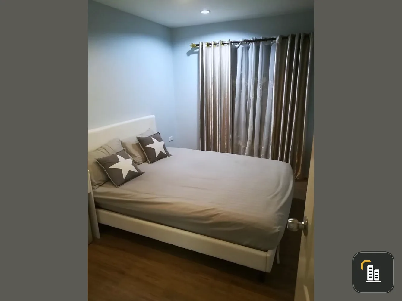 For sale I Condo Kaset, room decorated and ready to move in. Complete with electrical appliances, great price, hurry up and own it.