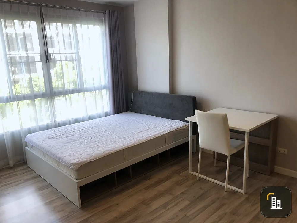 For sale: D Condo Campus Rangsit Phase 2, sunlight entering the room in the afternoon, good location, convenient travel.