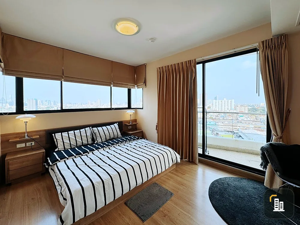 For rent Supalai Casa Riva | vista 2 rooms, decorated and ready to move in. Complete in one place Hurry and reserve now. Don't miss it.