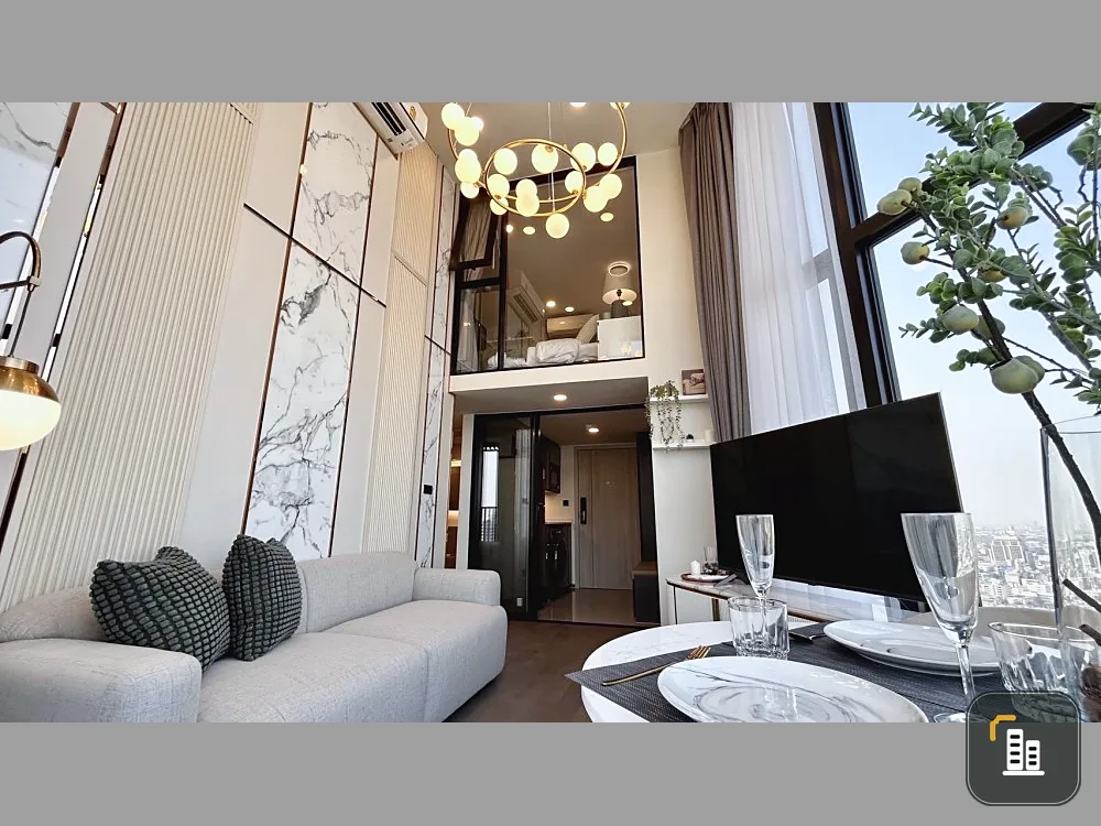For rent, PARK ORIGIN CHULA SAMYAN, 31st floor, room decorated in Minimal LUXURY style, beautiful view, corner room, don't miss it.