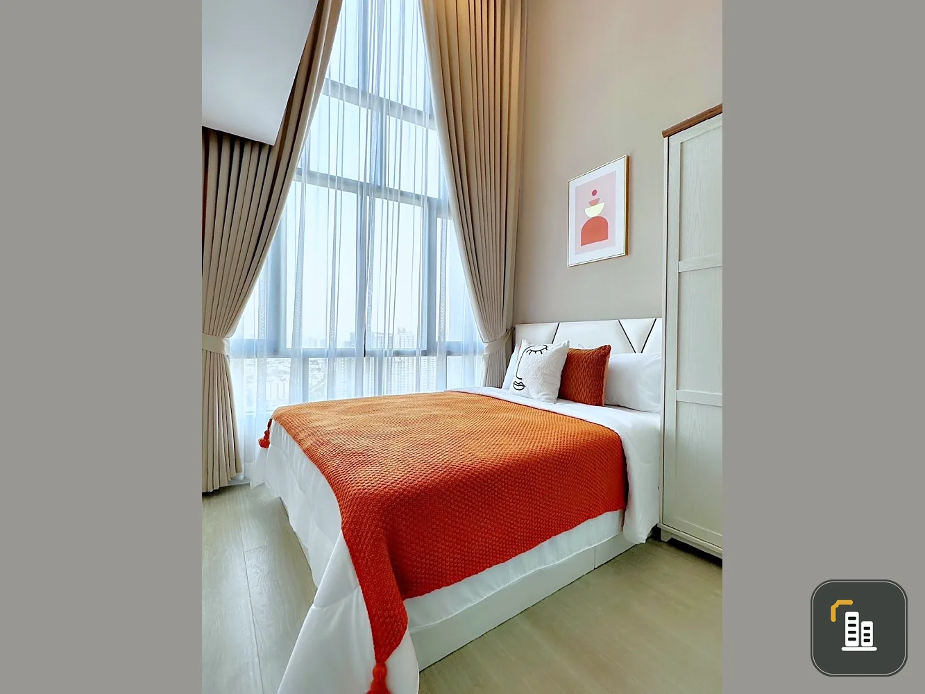 For rent, Metro Sky Prachachuen, 21st floor, city view, beautiful room, comes with complete decoration. If interested, hurry and reserve now.