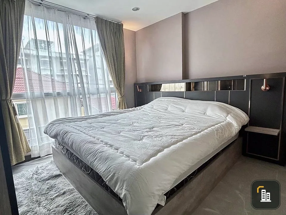 Condo for rent, The Niche ID Lat Phrao 130, pleasantly decorated. Ready to carry your bags and move in quickly.