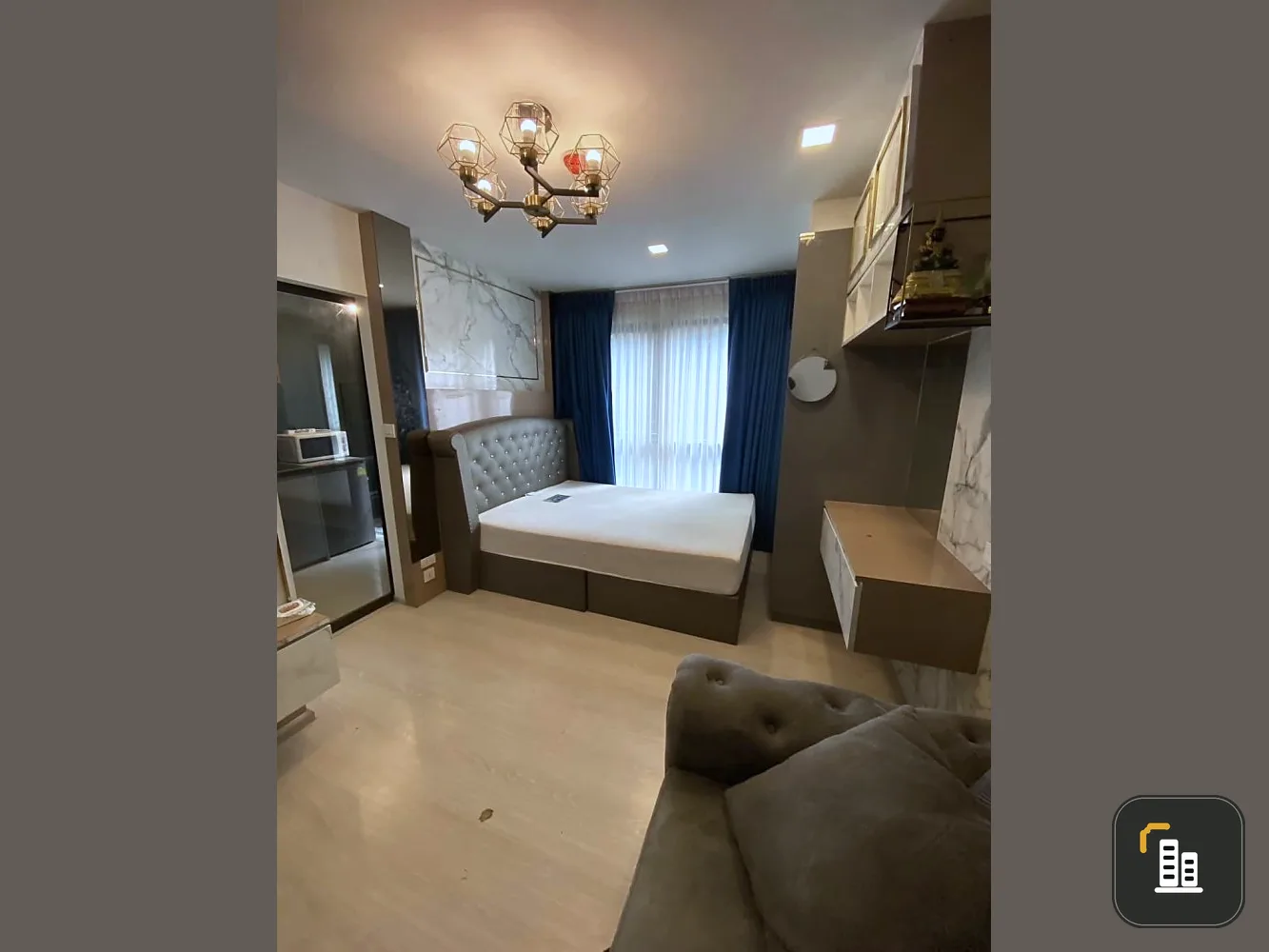 For sale, for rent, The Tree Din Daeng, Ratchaprarop, furnished room, ready to move in, well-built-in, complete here, just come with yourself and you
