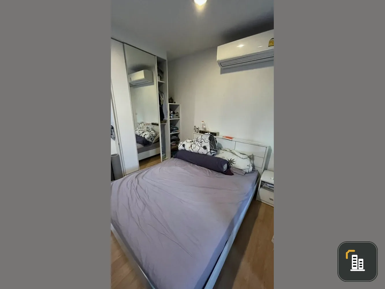 For sale: At City Sukhumvit 101/1, Building E, 5th floor, corner room with complete furniture and electrical appliances. Book now.