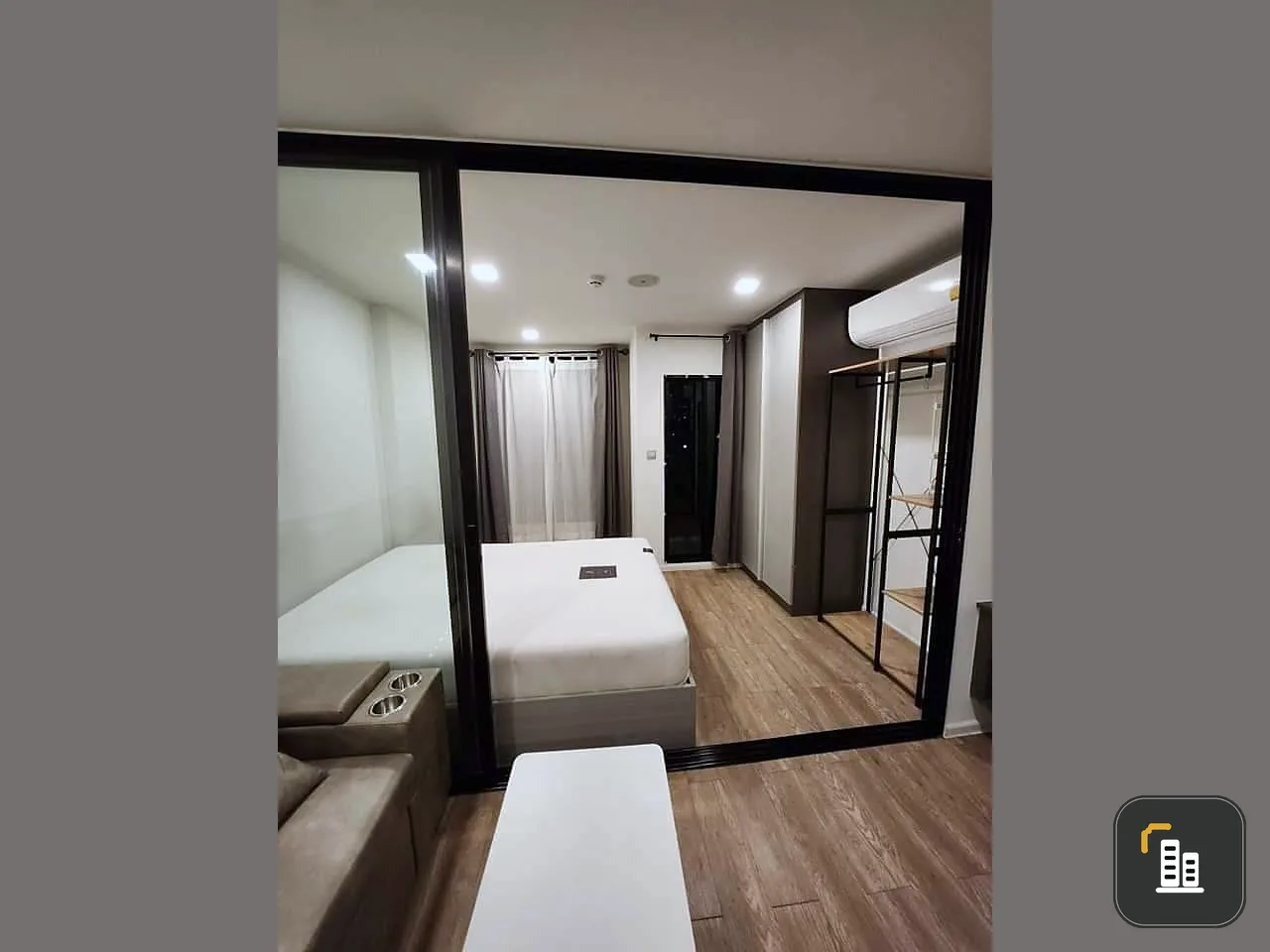Urgent sale!! Condo Atmoz Lat Phrao 15, 2nd floor, Building C, fully furnished, well-proportioned rooms, private!!