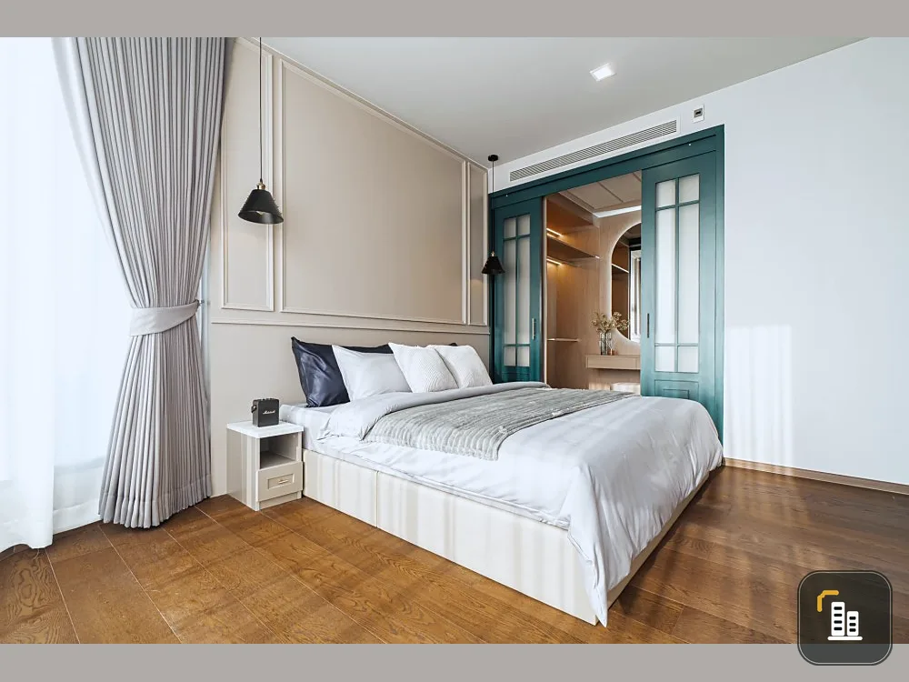 For rent, ldeo Q Sukhumvit 36, 38th floor, panoramic view, Built in English Luxury style, good like this, hurry and reserve now.