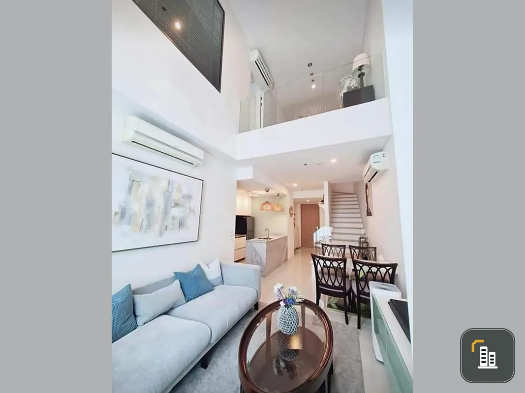 Condo for sale, Villa Asoke, duplex room, 2 full floors !!! Luxury Style you very much.