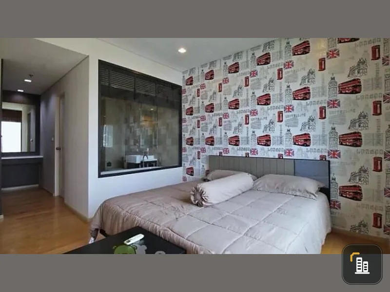 Looking for a good room, come this way. Condo for rent, Villa Asoke, beautiful room, wide, confused.