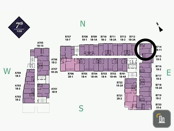 For sale: Let Dwell Sukhumvit 26, 7th floor, corner room with complete decoration. Ready to move in immediately. Book now.