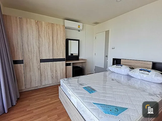 ((For Rent)) ! The selected Kaset-Ngamwongwan, brand new corner room, 35 sq m., 18th floor, separate bedroom.