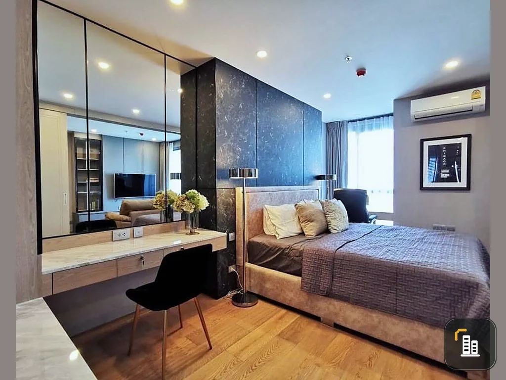 Condo for rent or sell, Q Chidlom, Phetchaburi, nice decorated room, high floor, fully furnished. Don't just look, hurry and reserve.