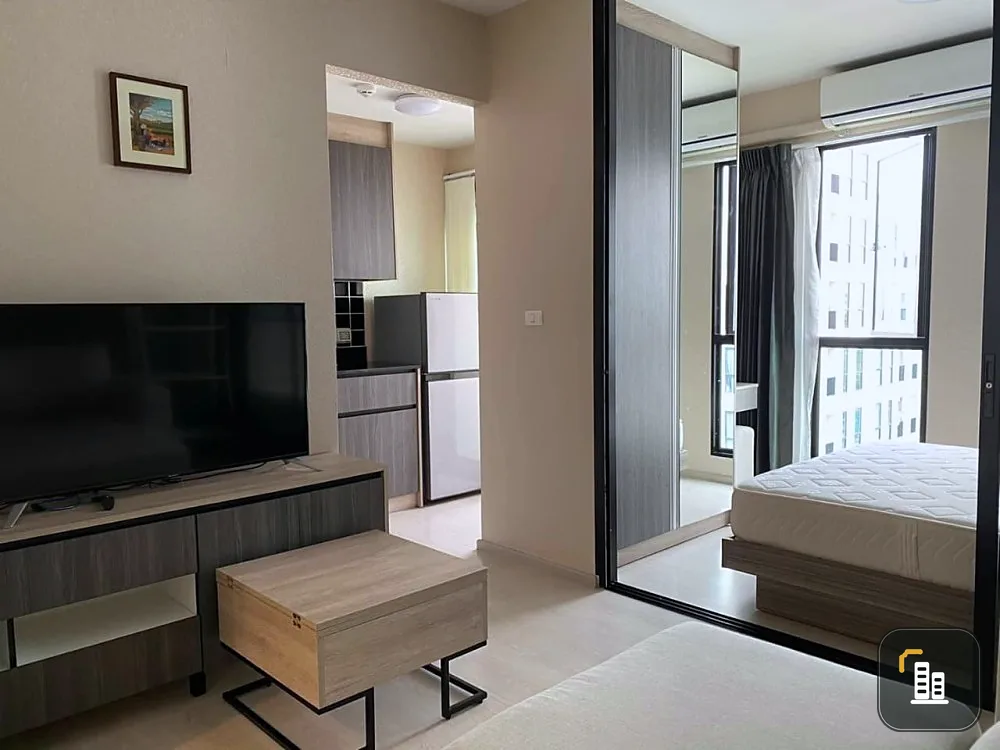 For sale: Unio Sukhumvit 72, corner room with complete furniture and electrical appliances. If interested, reserve now quickly.