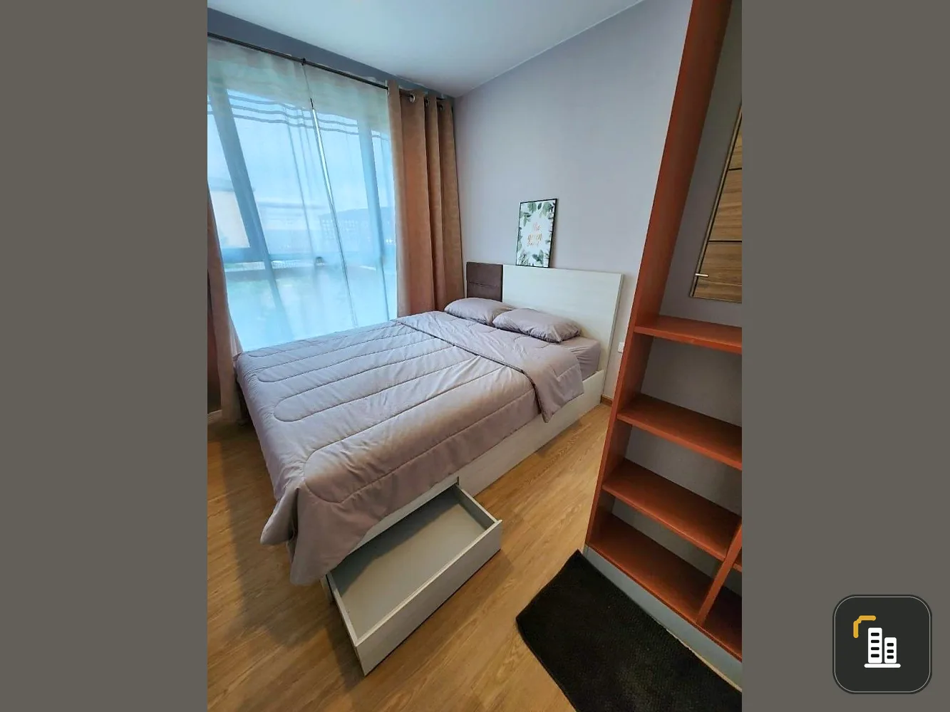 Condo for sale, for rent, The Cube Loft Srinakarin Thepharak, corner room, quiet, big balcony, hurry to move in and reserve.