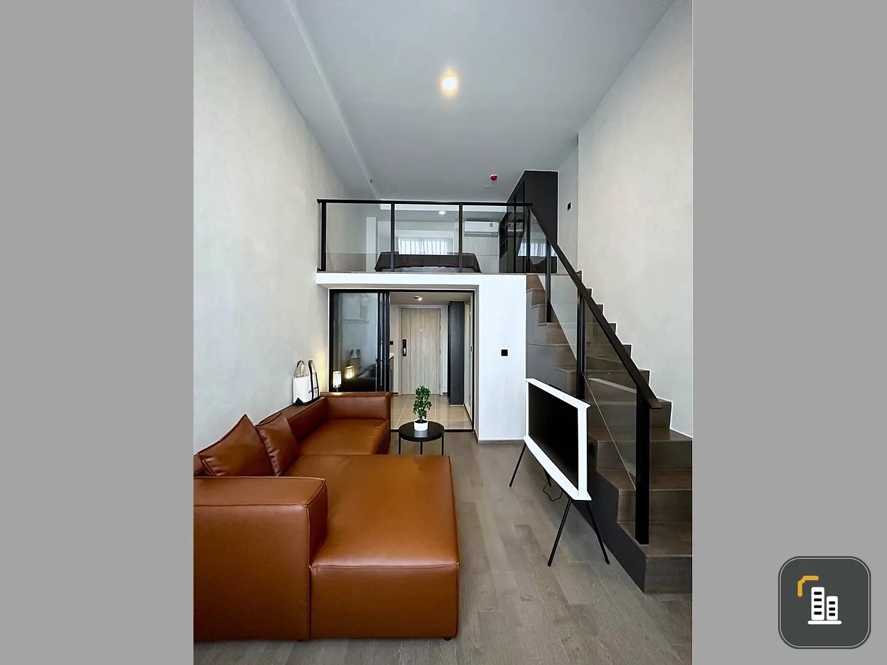 For rent, Park Origin Chula Samyan, Loft Duplex one bedroom, 28th floor, high view, hurry and reserve before you miss out.