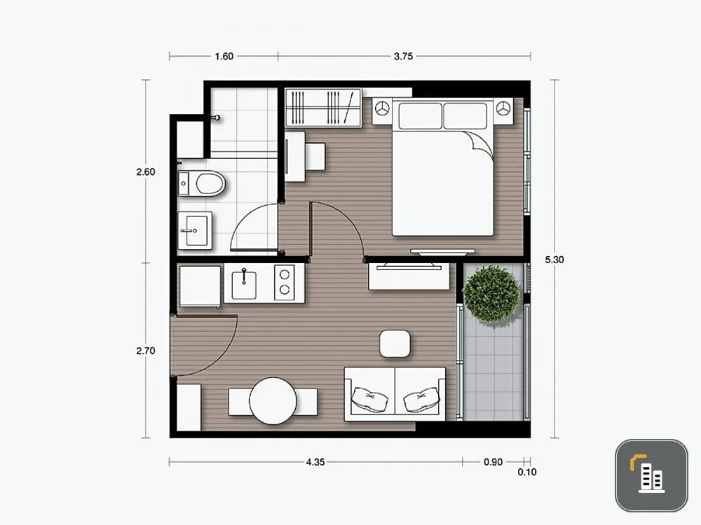 Urgent sale! New Noble Ratchada-Lat Phrao, 25th floor, 1 bedroom, 1 bathroom, plus a good view, not blocked, don't miss it, book now.