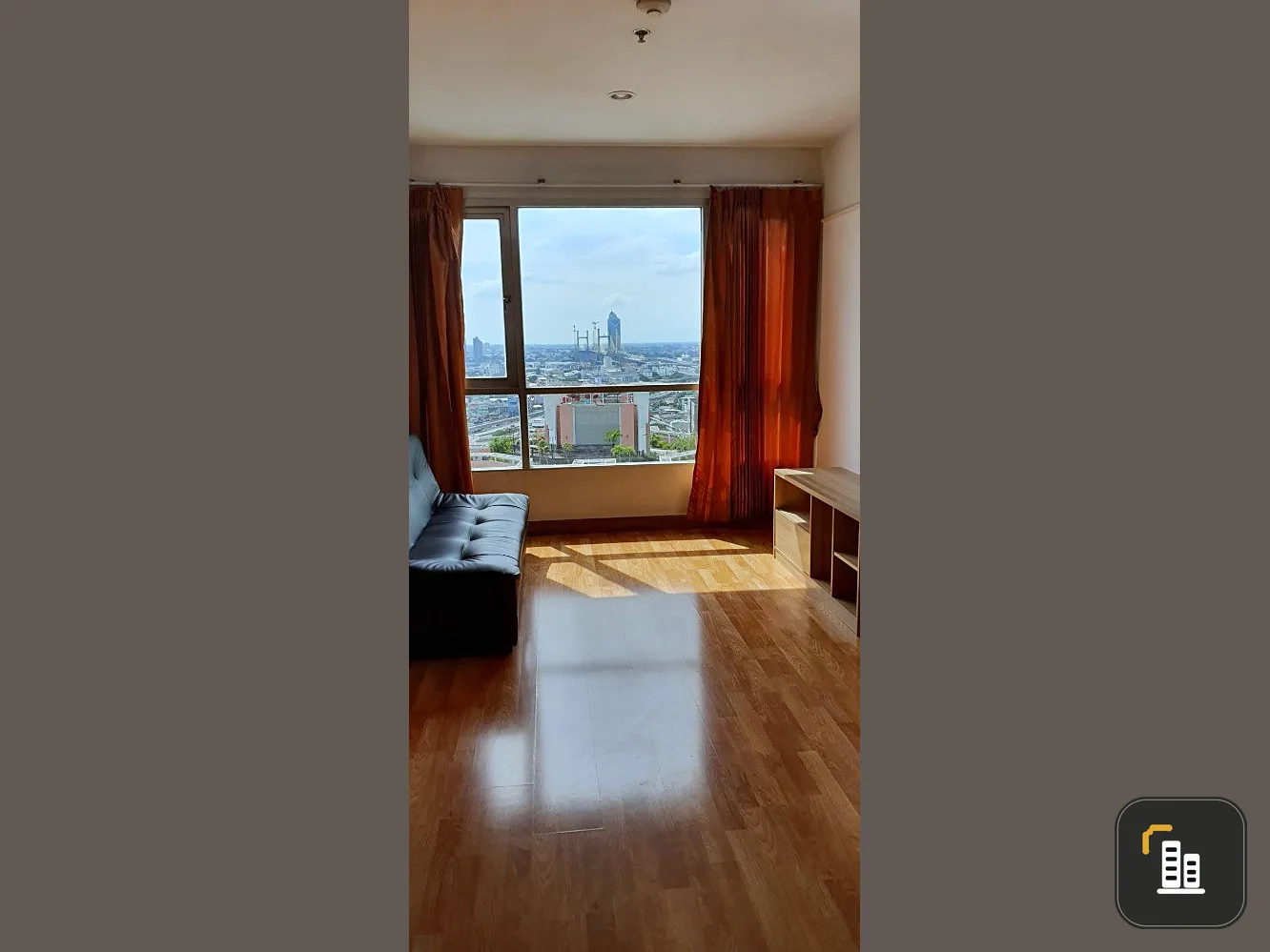 For sale: Lumpini Place Water Cliff, 27th floor, beautiful view, no buildings blocking it, fully furnished, ready to move in. Book now before you miss