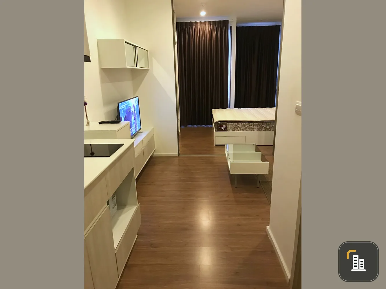 For sale, Miti Condo Lat Phrao-Wang Hin, 2nd floor, furnished + electrical appliances, very good price, reserve now.