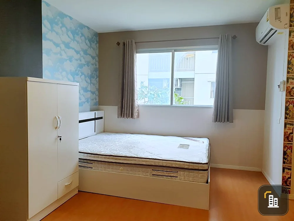 For sale Lumpini Township Rangsit Khlong 1, room with wallpaper throughout the room. Fully decorated, ready to move in, complete, all in one place.