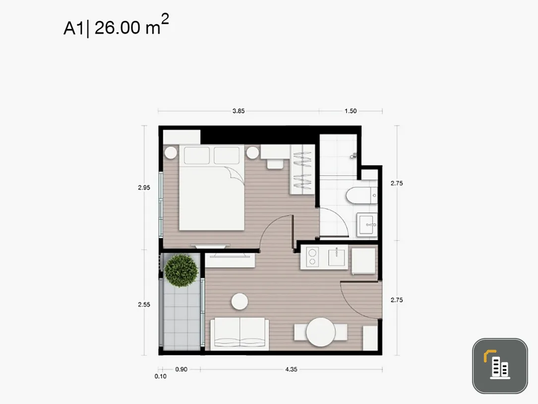 For sale Nue District R9, 8th floor, best position on the floor. Plus complete furniture, complete in one place.