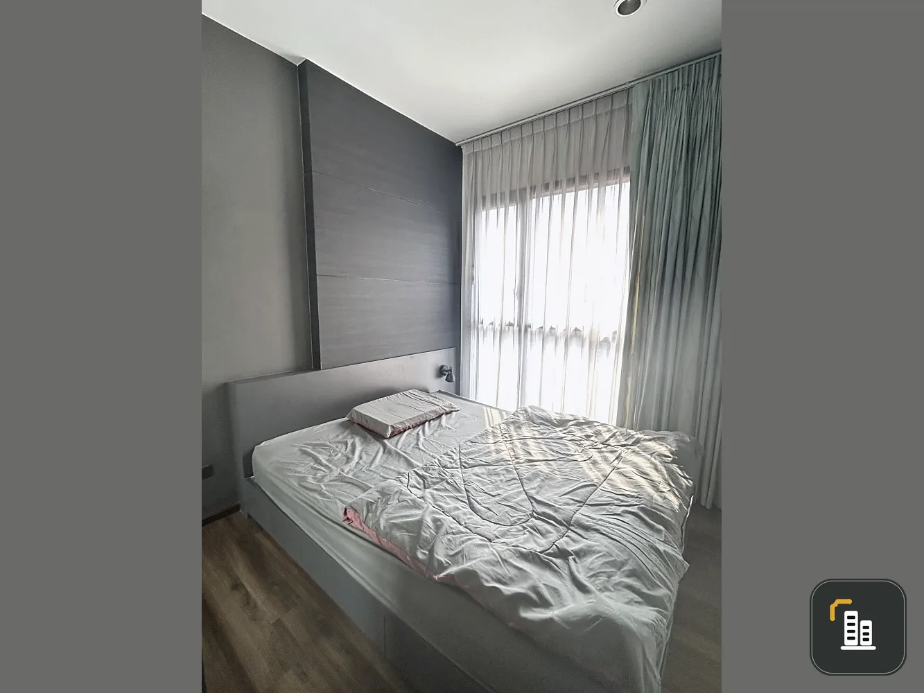 For sale: Wyne Sukhumvit, 7th floor, garden view, shady, good atmosphere, comes with full decoration. Just come and move in.