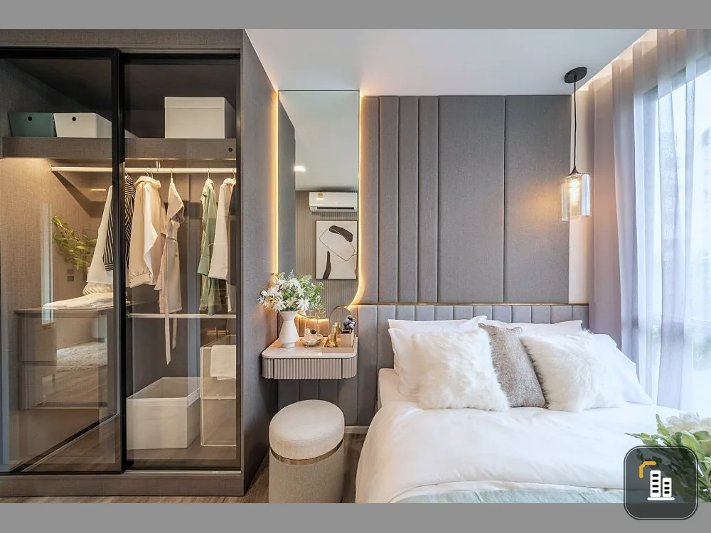 Selling down payment Modiz Walt Kaset Sripatum, beautiful room, nice to live in. Get a view of Bang Bua Canal, open and airy. Don't postpone it. Book