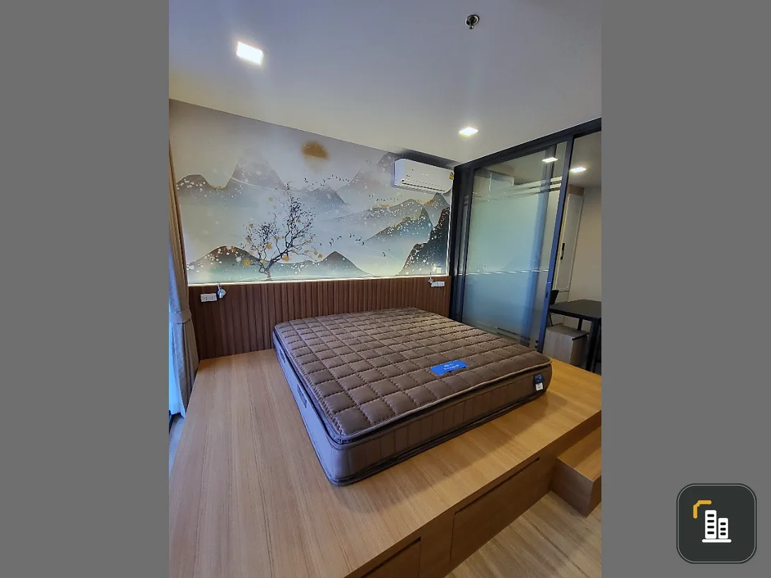 Condo for rent, XT Phayathai, has a balcony, fully furnished, ready to move in, beautiful room, very livable.