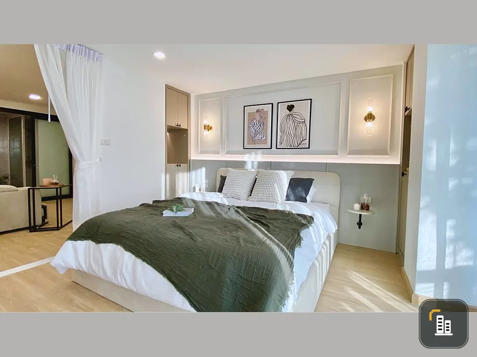For rent or sale, The Waterford Sukhumvit 50, very spacious room, decorated in Minimal Homey style, beautiful and livable, don't miss it.