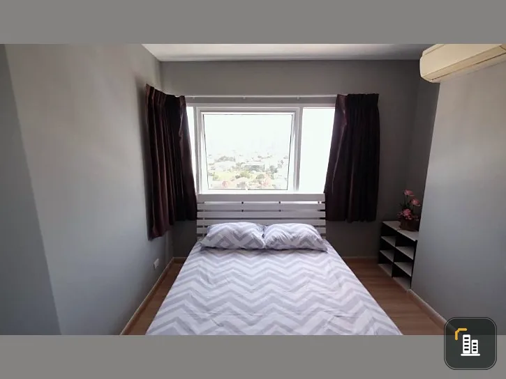 For sale, for rent, Bangkok Horizon Ratchada-Tha Phra, 21st floor, fully furnished room, just carry your bags and move in. Reserve quickly.