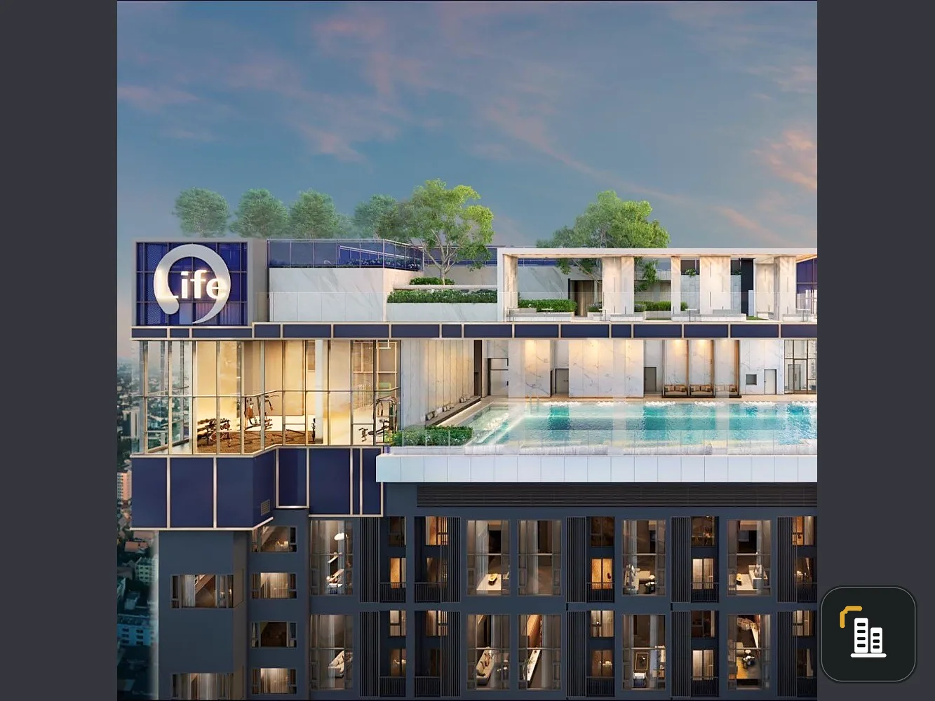 Selling down payment Life Phahon-Lat Phrao, 24th floor, position B16, good project, full central area, book now, urgent.