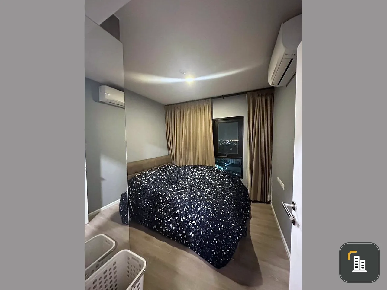For sale: Kensington Sukhumvit-Theparak, 28th floor, very high, extremely beautiful view, fully decorated, ready to move now.