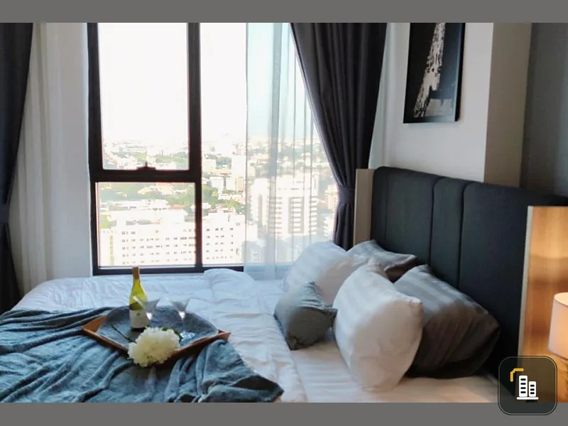 For rent The Niche Pride Thonglor-Phetchaburi, new room, high floor, city view, north, not hot sun. Fully furnished