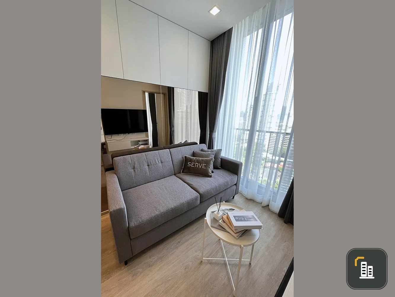 Condo for rent, Noble State 39, high floor, good view, beautiful room, fully decorated, ready to move in, don't miss it.