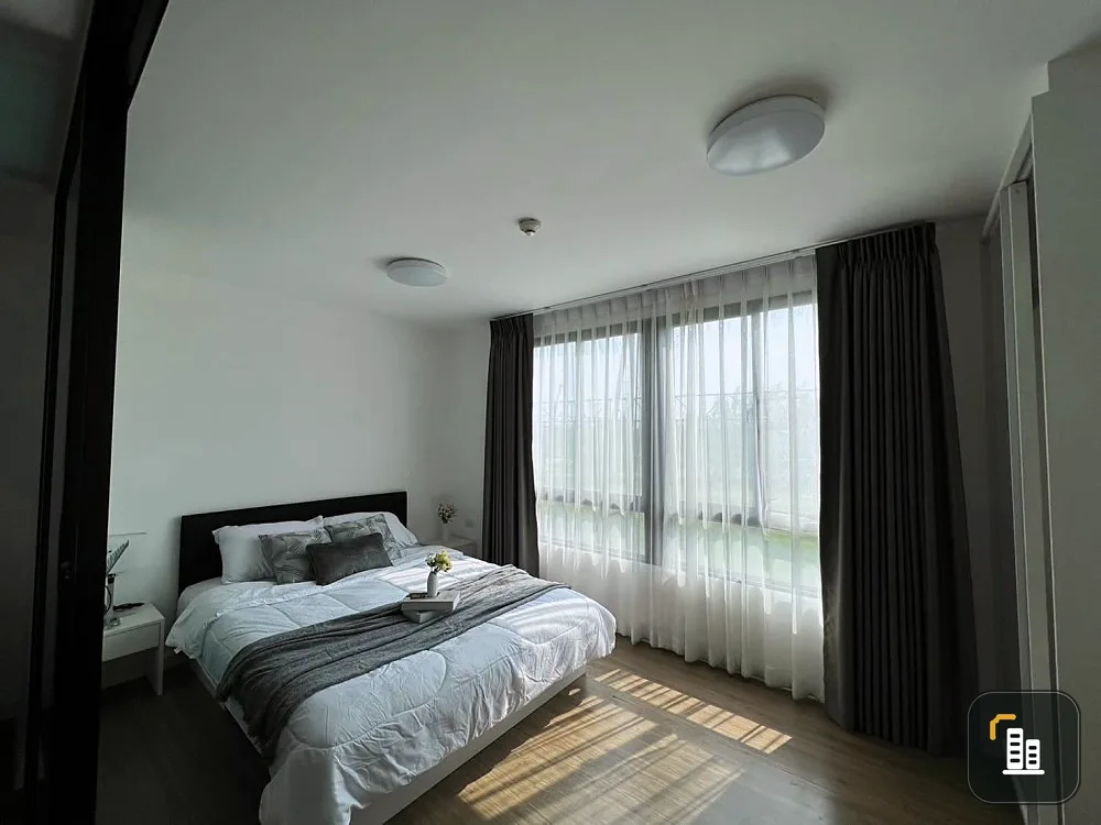 For rent: I Condo Salaya Phase 2, 4th floor, Building D, partition room, fully furnished, ready to move in. If interested, hurry and reserve now.