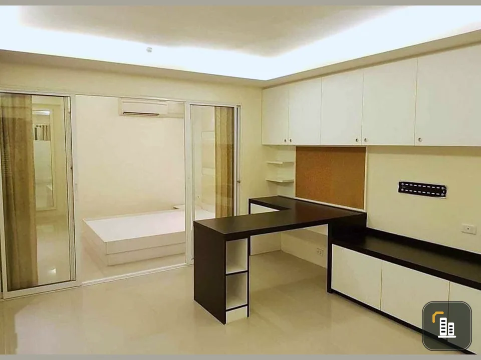 For rent, Champs Elysees Tiwanon, spacious room, beautiful, nice to live in, built-in throughout the room. Don't postpone it, book now.