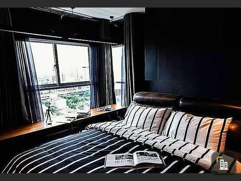Condo for rent THE PARKLAND GRAND Asoke-Phetchaburi. Design room that meets all functions Don't be afraid to look at the reservation.