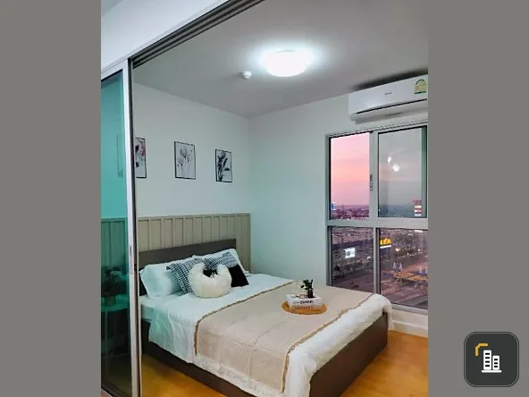 For sale: A Space Me Bangna, 23rd floor, divided rooms, beautifully decorated, nice to live in. Book now, don't miss it.