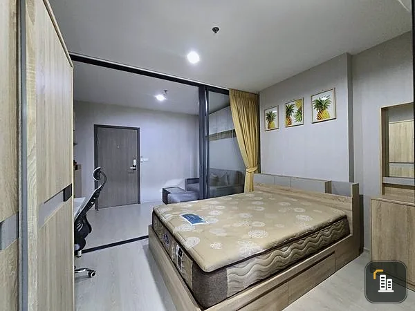 For sale: IDEO Thaphra Interchange, STUDIO room, 7th floor, fully decorated. The room is divided into proportions. Hurry and reserve quickly.