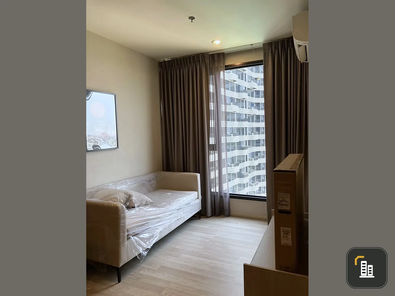 For Rent Ideo Mobi Sukhumvit Eastpoint, room ready to move in. Complete facilities I have to move here.