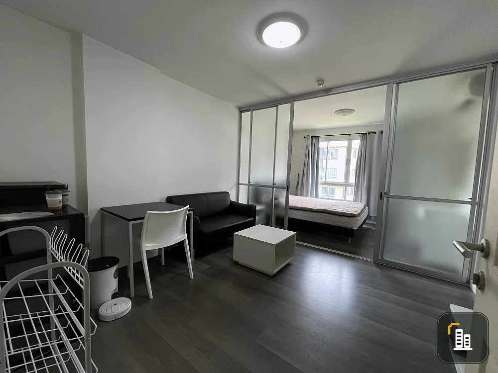 For sale, for rent, D Condo Campus Rangsit, Phase 1, Building C, 6th floor, partition room, fully furnished, ready to move in. Book now, don't miss it