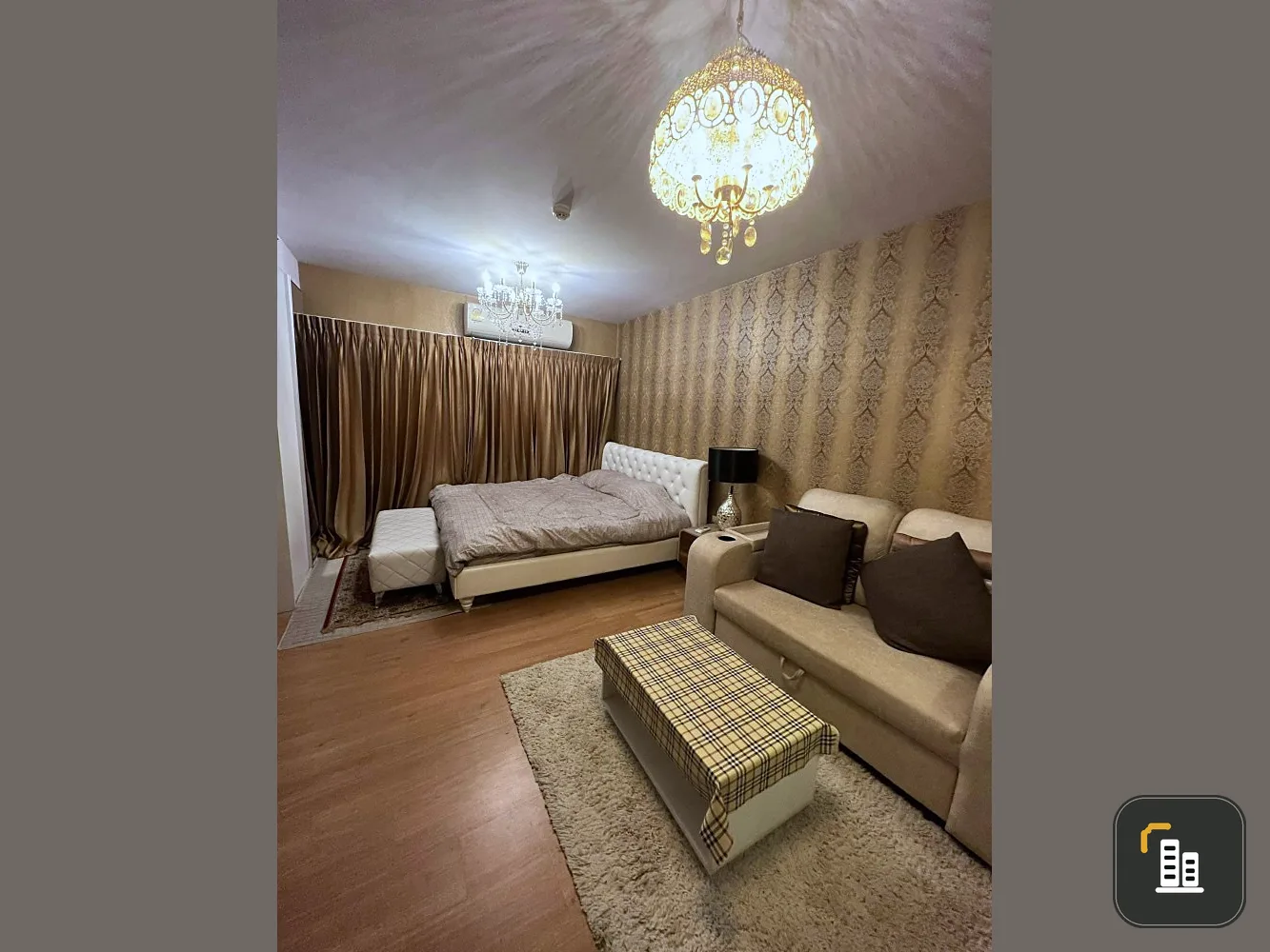 Supalai Marey Pattaya (South Pattaya) for sale, 27th floor, highest floor, beautiful city view. Install wallpaper in the entire room. Hurry and grab i