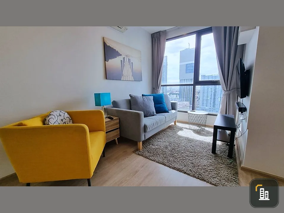 For sale/rent Ideo Q Ratchathewi, 27th floor room, beautiful view, spacious, comfortable. Divided into good proportions, don't miss it.