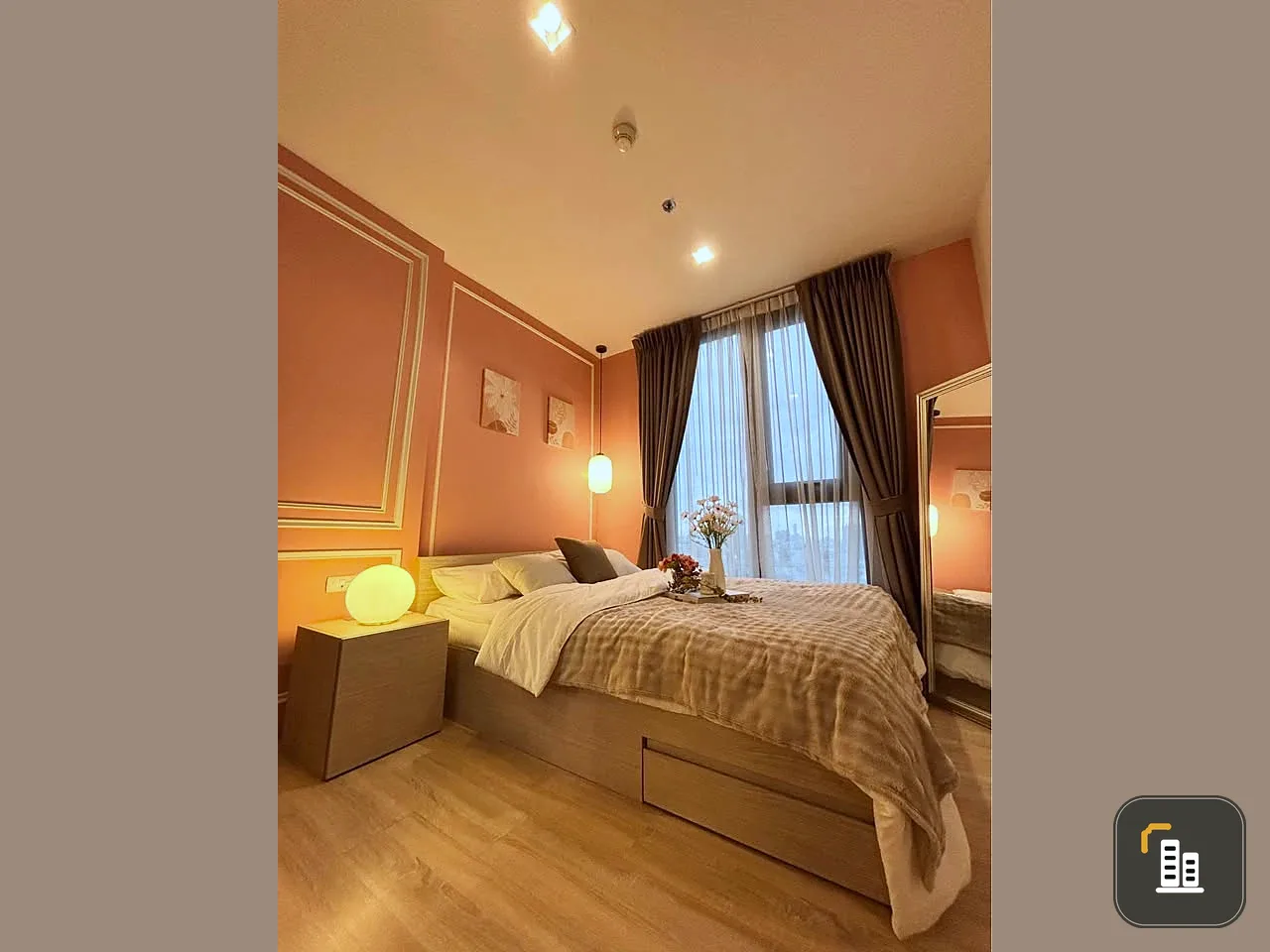 Condo for sale, The Base Garden Rama 9, fully furnished, ready to move in, don't wait, hurry up.