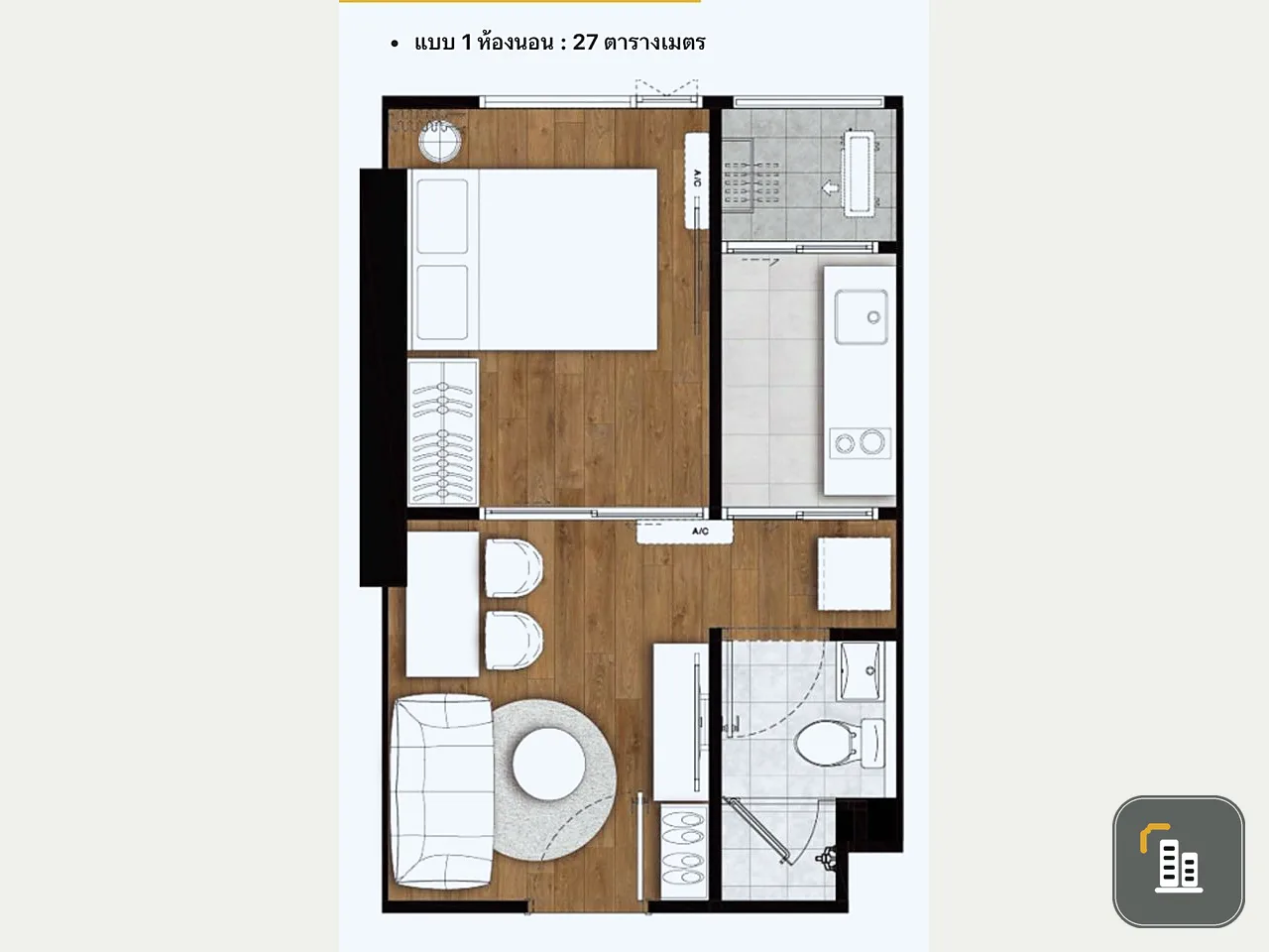 Selling down The Living The Living Ramkhamhaeng, excellent location Convenient to travel Complete facilities. Book now.