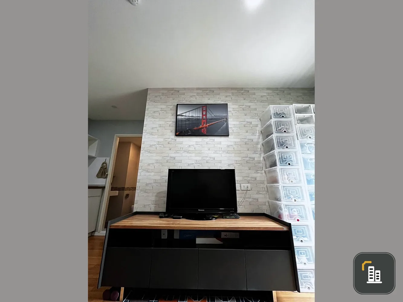 Condo for sale, Lumpini Place Bangna Km. 3, 3rd floor, stylishly decorated, ready to move in, just carry your bags and move in.