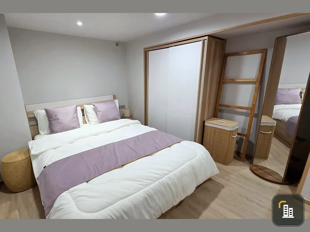 For rent: Culture Chula Condo, 1-bedroom duplex unit, corner lot, very private, 20th floor, high floor, unblocked view, no outside noise. Book now!