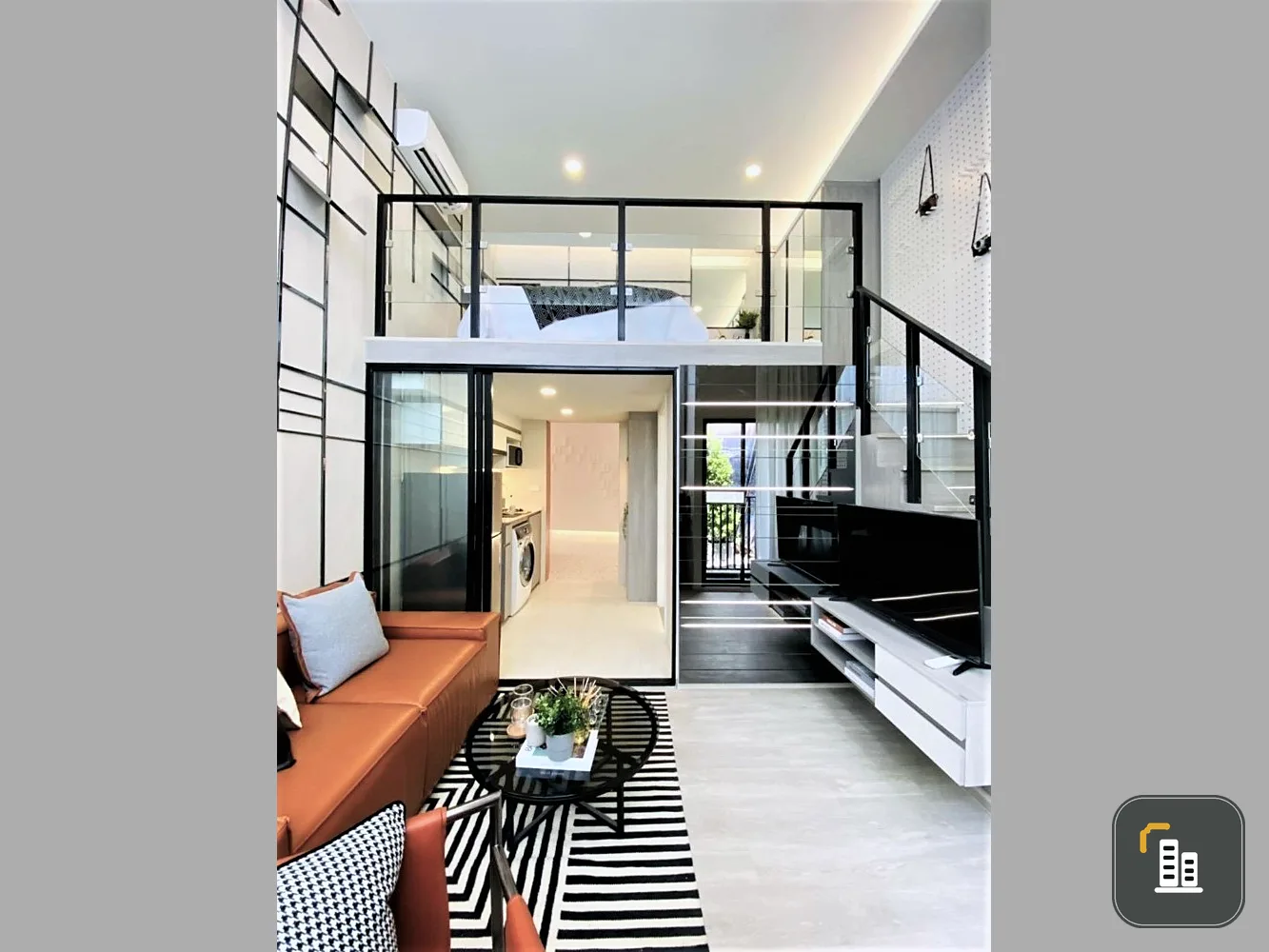 Selling down payment project Origin Plug & Play Nonthaburi Station, 19th floor, Duo space, garden + river view room, buy now.